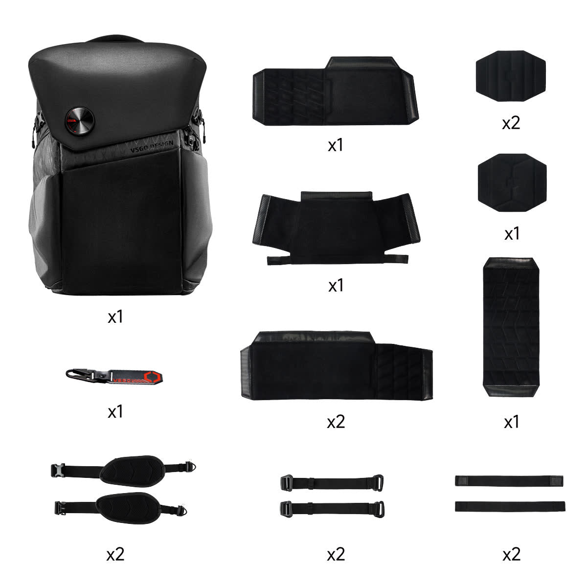 Black Snipe Camera Backpack 25L