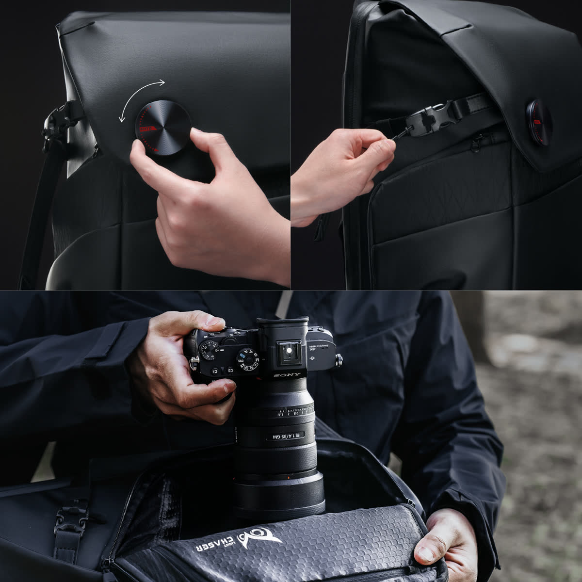 Black Snipe Camera Backpack 25L