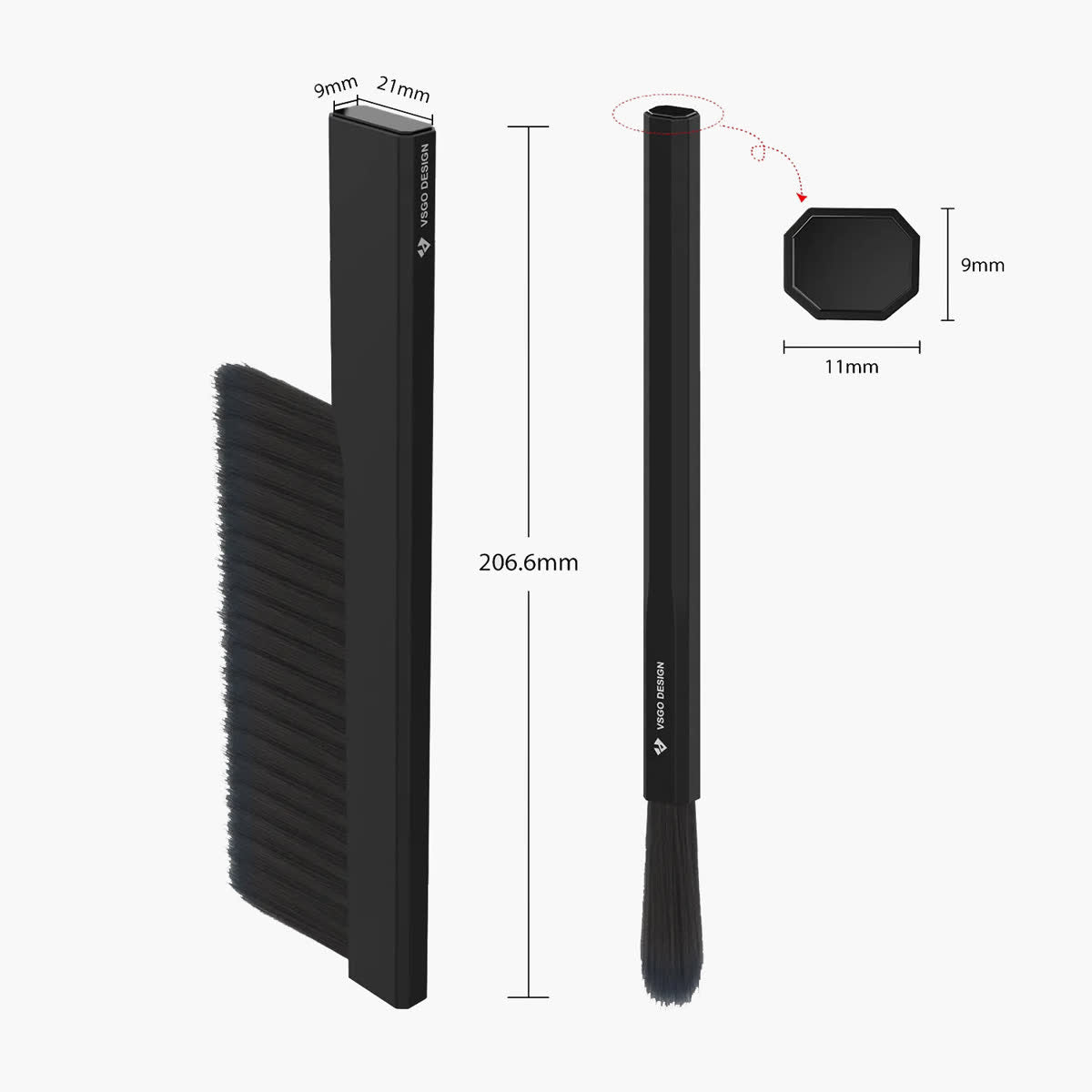 Magnetic Coffee Brush Set