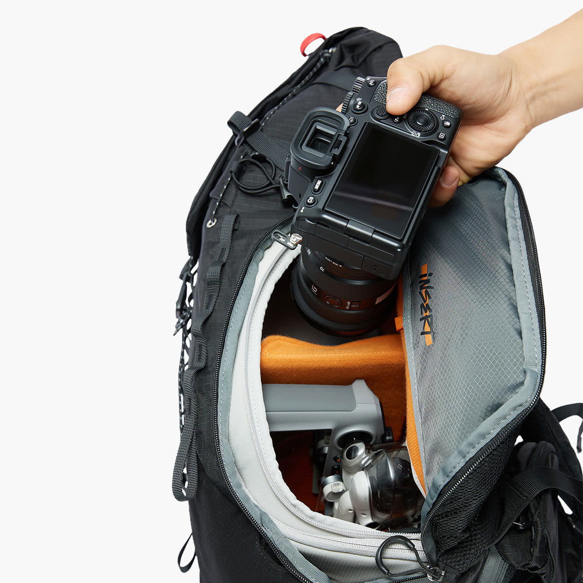 best hiking camera backpack 2014 VSGO Pocket Ranger Top Hiking Camera Backpacks for Travel Photography White & 35L (Expands to 42L) / Backpack + Cube (M) / Rain Cover