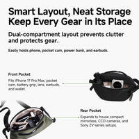 Black Snipe Casual Shuttle Camera Chest Bag 4L