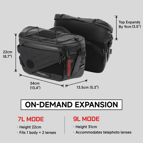 Black Snipe Pro 7L Camera Sling Bag