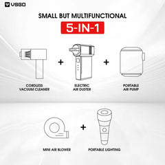 2-in-1 Cordless Vacuum Cleaner & Electric Air Duster