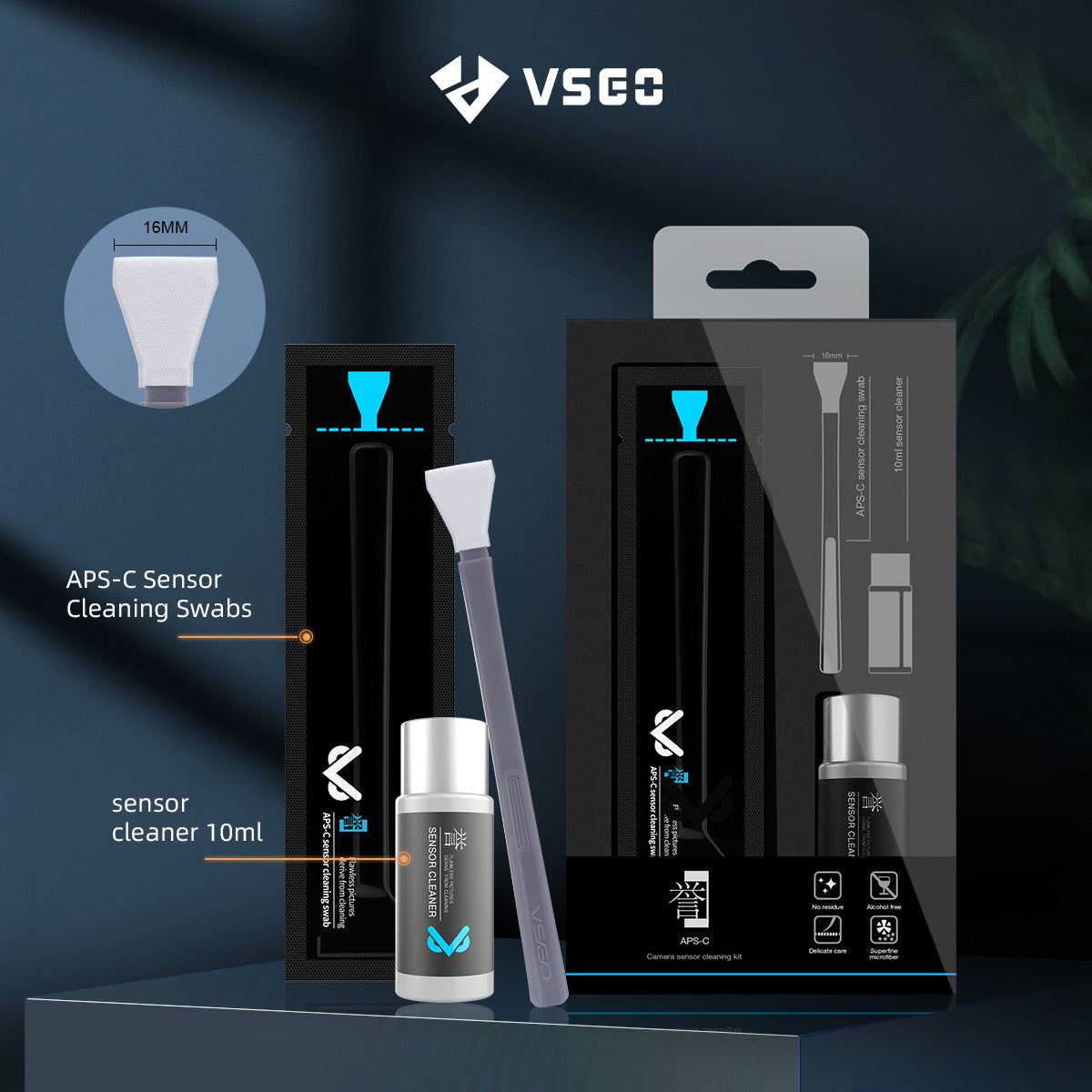 Sensor Clean Swabs VSGO APS-C Sensor Cleaning Swabs and Sensor Cleaner