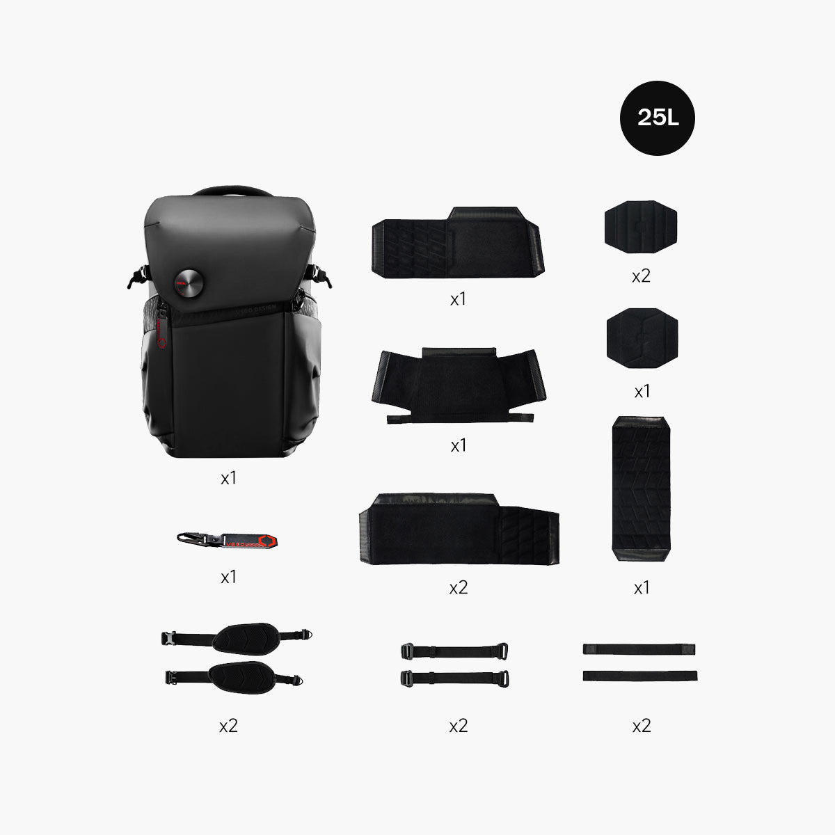 ファイナルかめはめ波　リミテッドパック VSGO Black Snipe Camera Backpack – Cool Waterproof Bag 25L