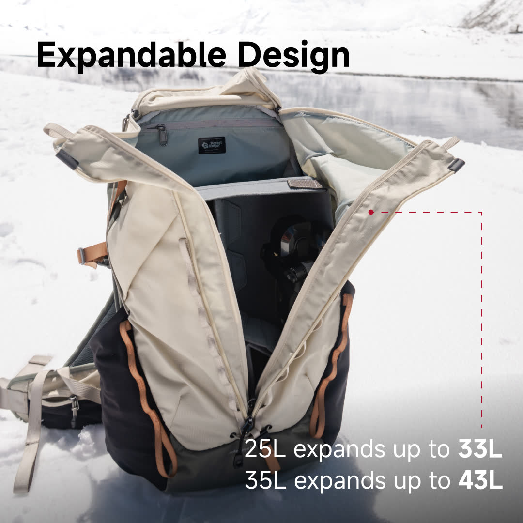 Pocket Ranger 2-in-1 Outdoor Camera Bag 25L/35L