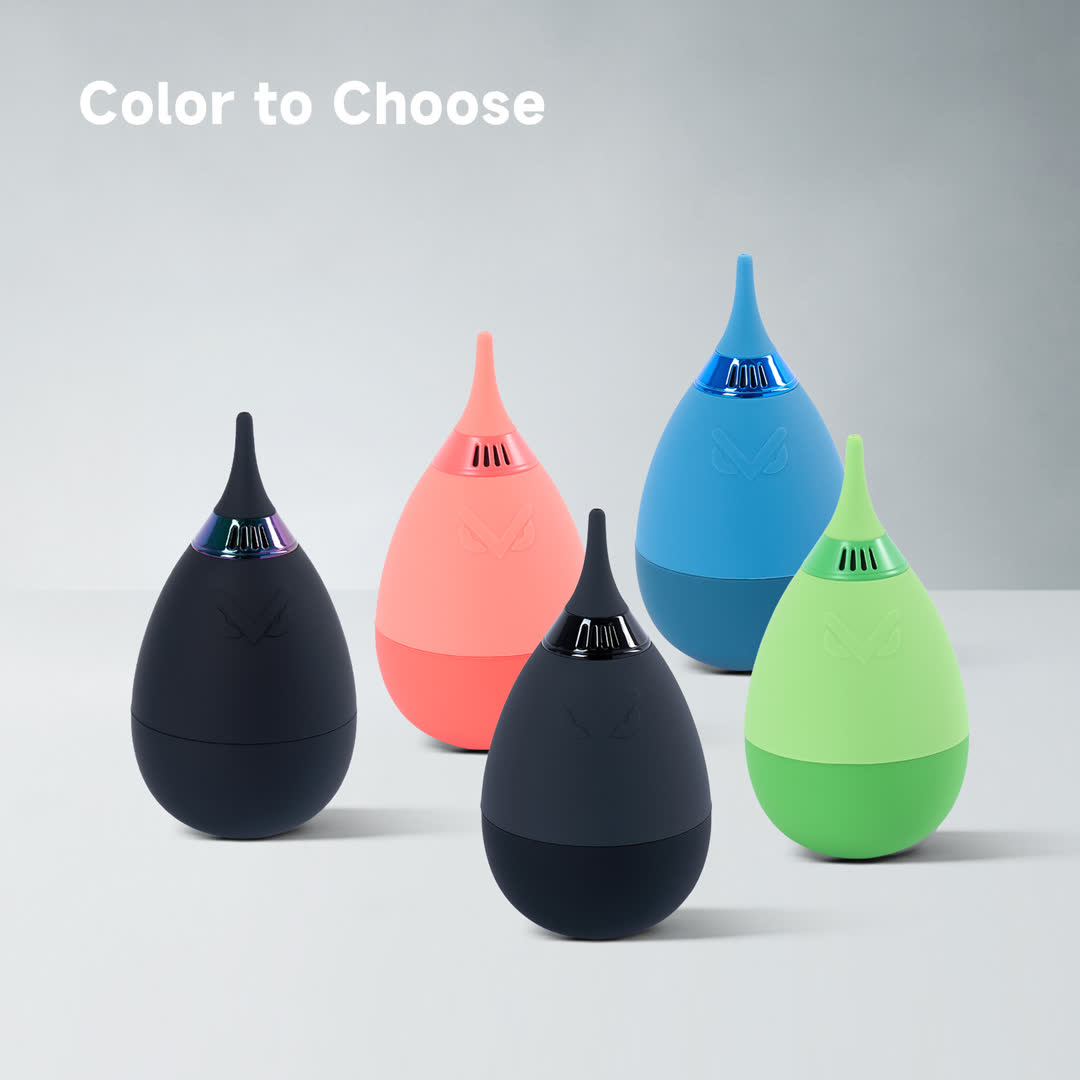 Tumbler Camera Air Blower with Filtered One-Way Intake