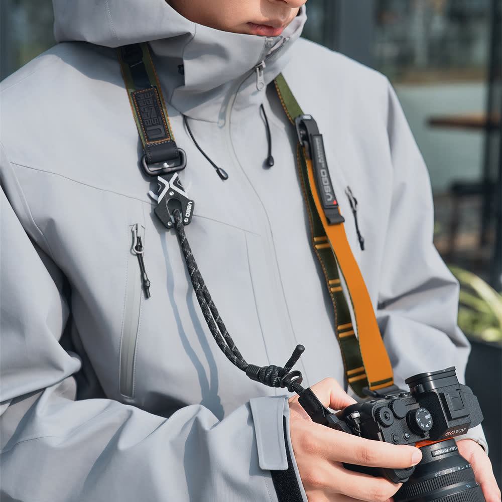 Black Snipe 2-in-1 Camera Strap & Wrist Strap
