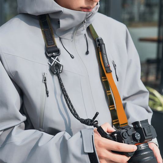 Black Snipe 2-in-1 Camera Strap & Wrist Strap