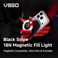 BLACK SNIPE MAGNETIC EDC SELFIE LIGHT IPX4