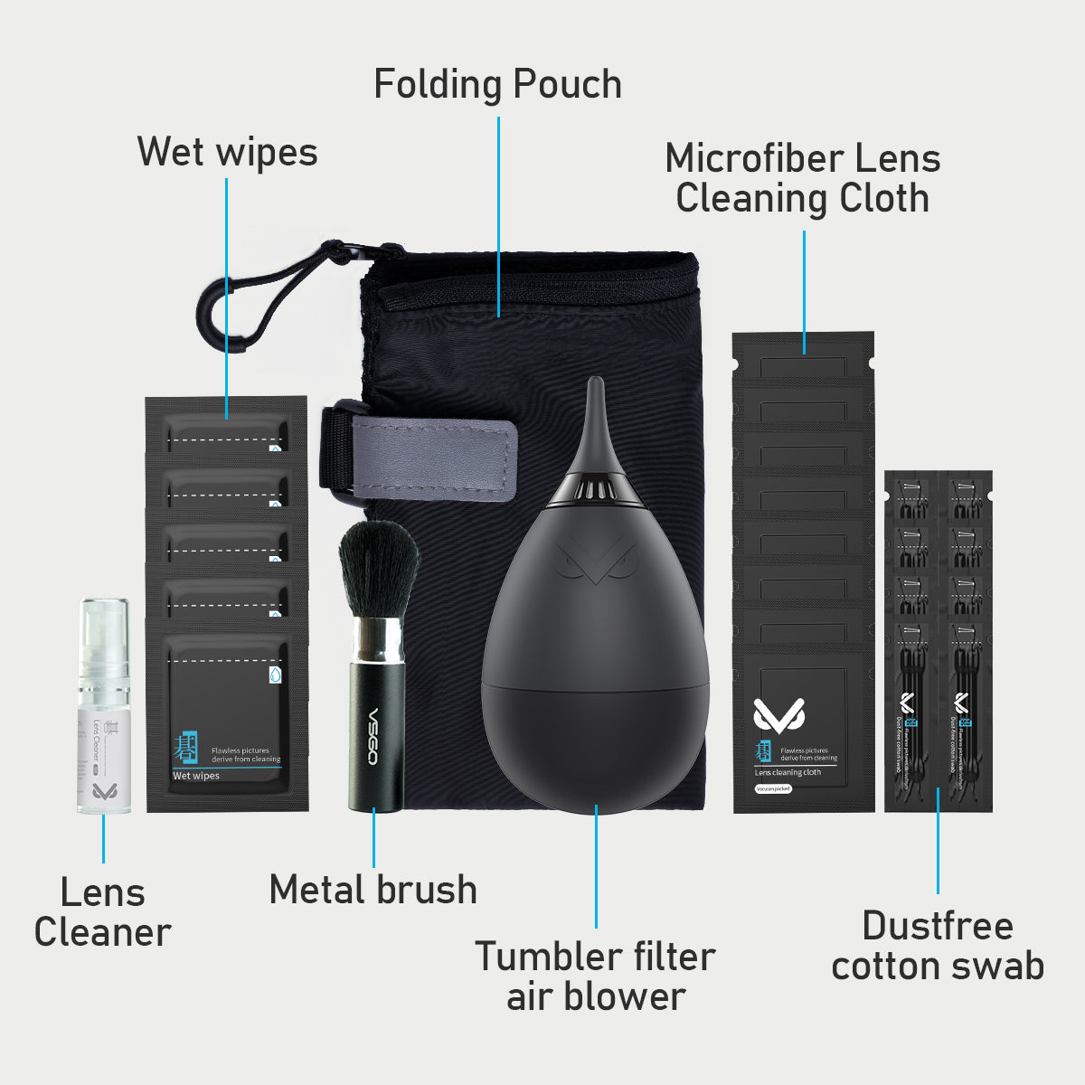 VSGO Camera Lens Cleaning Kit Pro For DSLR Mirrorless Camera Vsgo camera lens cleaning kit pro for dslr mirrorless camera