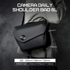 Black Snipe 6L Camera Messenger Bag V-BP04