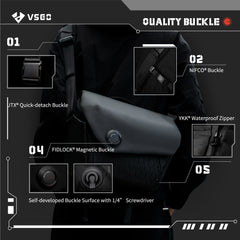 Black Snipe 6L Camera Messenger Bag V-BP04